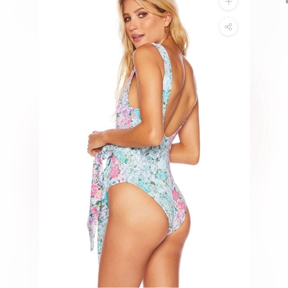 Beach Riot Floral Bow One Piece Medium - Picture 3 of 8